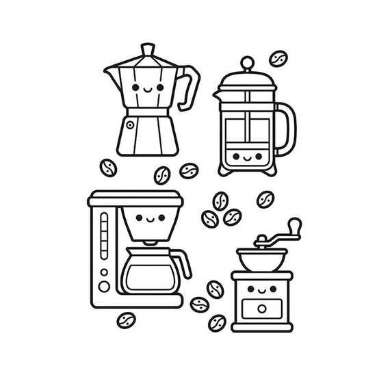 Cute Cozy Colouring: Cafes image number 4