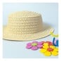 Cream Boater Hat 28cm image number 2