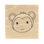 Monkey Wooden Stamp 3.8cm x 3.8cm image number 3