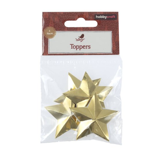 3D Gold Stars 4 Pack  image number 5