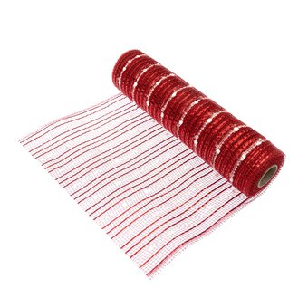Red Mesh Table Runner 25cm x 5m 