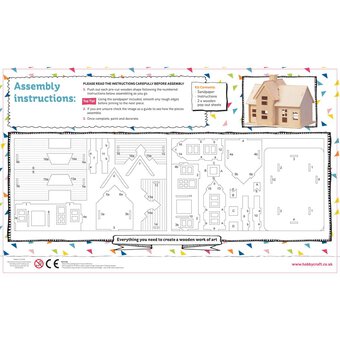 3D Wooden Country Villa Puzzle image number 3
