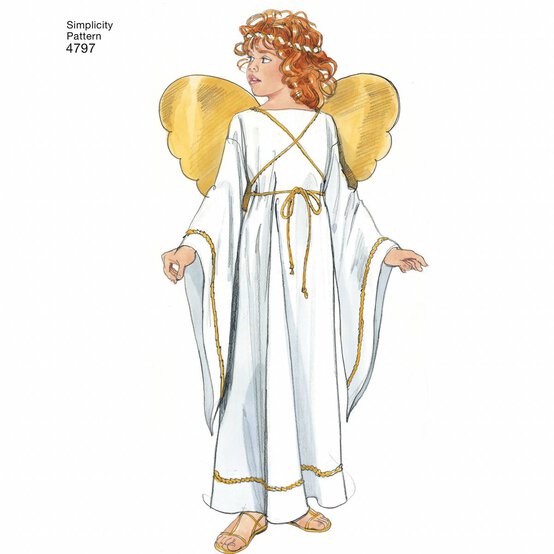 Simplicity Kids&rsquo; Nativity Costume Sewing Pattern 4797 image number 7