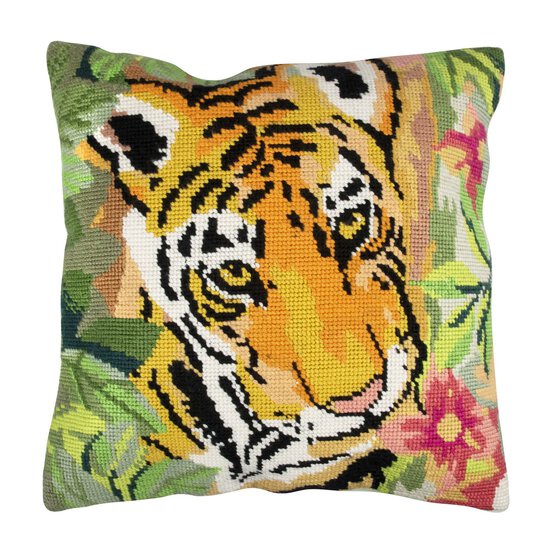 Trimits Tiger Half Stitch Cushion Kit 40cm x 40cm image number 2