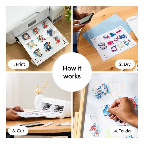 Cricut White Printable Magnet Sheets 8.5 x 11 Inches 3 Pack image number 2