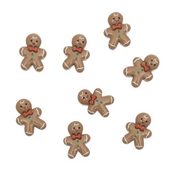 Gingerbread Resin Decorations 8 Pack