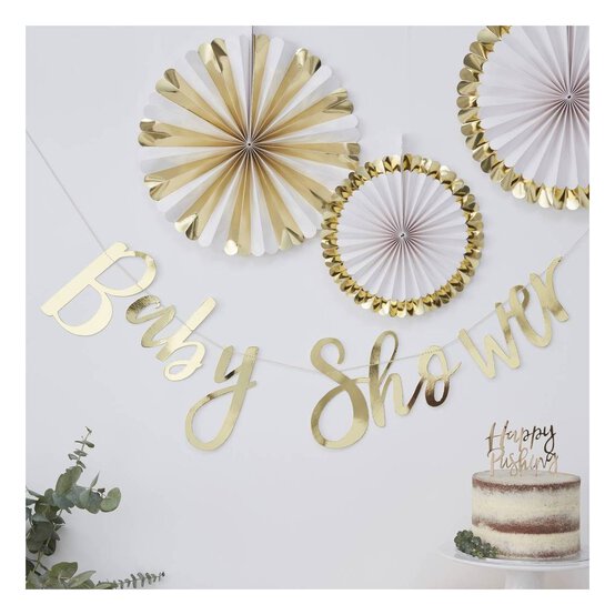 Ginger Ray Oh Baby Shower Bunting 1.5m image number 2