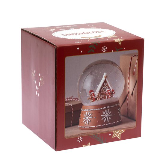 Gingerbread House Snow Globe image number 3
