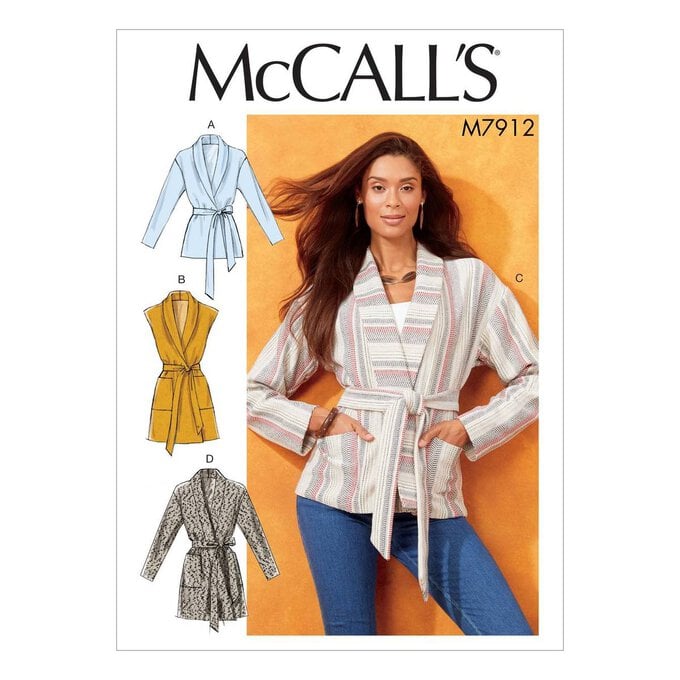 McCall’s Women’s Jackets Sewing Pattern M7912 (XS-M) image number 1