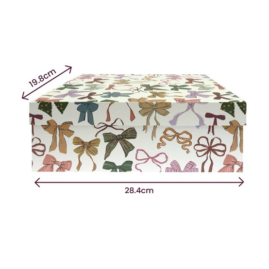 Bows Gift Box 28cm x 20cm x 10cm image number 3