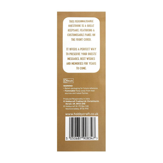 Create & Celebrate White Embossed Spot Guestbook image number 6