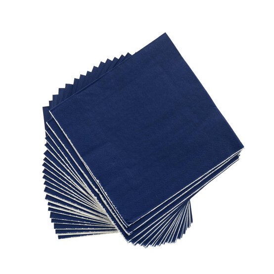 Midnight Blue Napkins 20 Pack image number 1