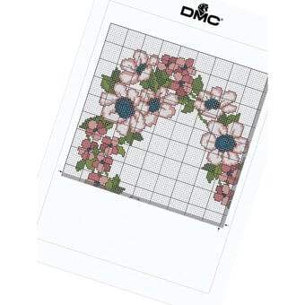 FREE PATTERN DMC Floral Heart Cross Stitch 0157 image number 5