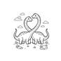 Cute Cozy Colouring: Dinos and Friends image number 2