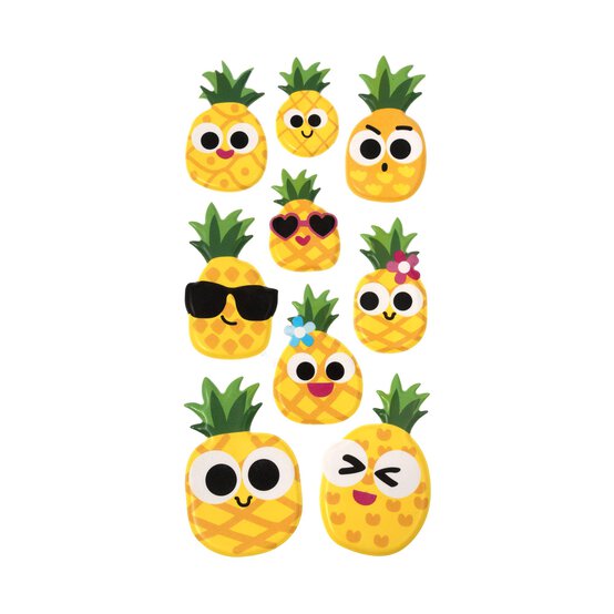 Pineapple Puffy Stickers image number 1