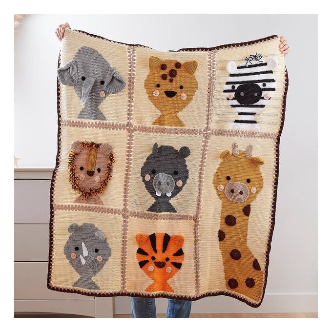 Knitcraft Crochet Animal Blanket Digital Pattern 0284 image number 1