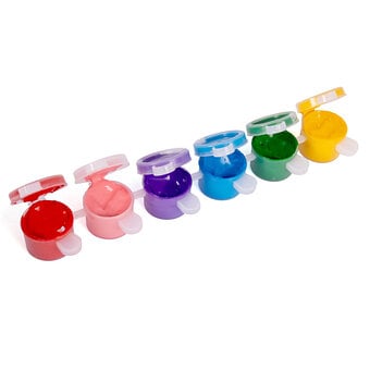 Bright Fabric Paint Pots 5ml 6 Pack image number 2