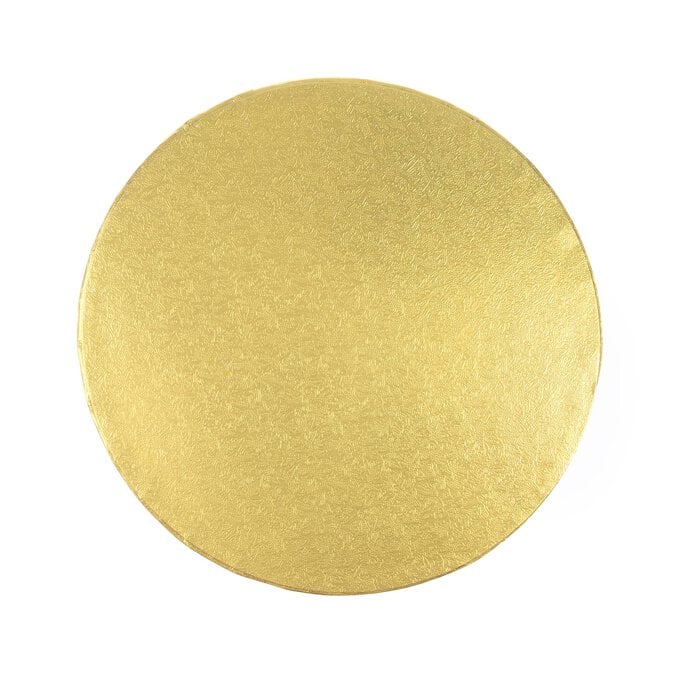 Gold Round Cake Drum 8 Inches image number 1