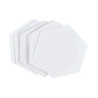Clear Hexagon Keyrings 10 Pack image number 4