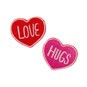 Heart Iron-On Patches 2 Pack image number 1