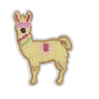 Trimits Llama in Shades Iron-On Patch