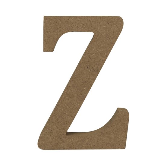 MDF Wooden Letter Z 13cm image number 2