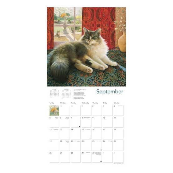 Ivory Cats Wall Calendar 2027 image number 3