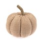 Orange Cotton Striped Pumpkin 12cm image number 1