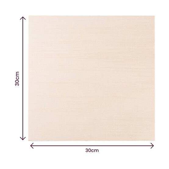Poplar Plywood Sheet 3mm x 30cm x 30cm image number 3