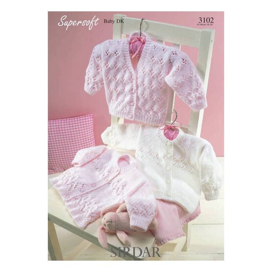 Sirdar Snuggly DK Cardigans Digital Pattern 3102 image number 1