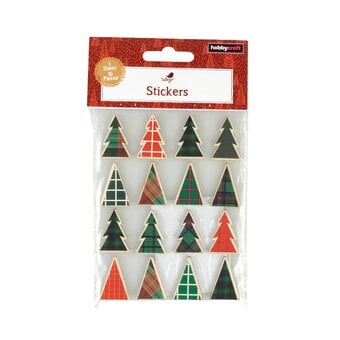 Wooden Christmas Tree Scandi Stickers 16 Pack image number 4