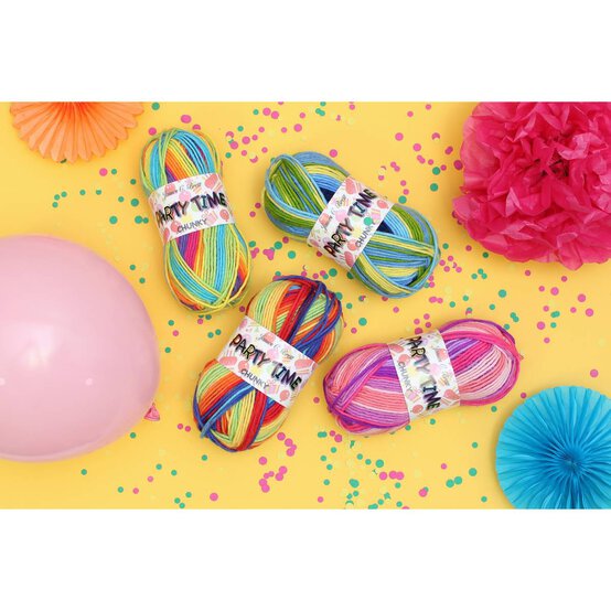 James C Brett PT1 Party Time Chunky Yarn 100g image number 3