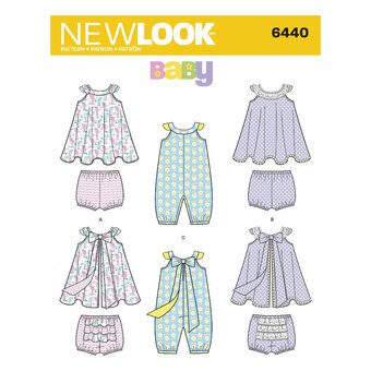 New Look Babies' Romper and Sundress Sewing Pattern 6440