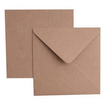 Kraft Envelopes 6 x 6 Inches 50 Pack