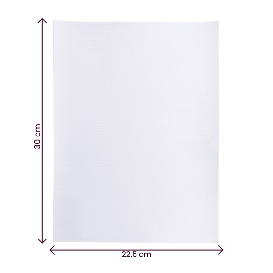 White Corrugated EVA Foam Sheet 22.5cm x 30cm image number 5