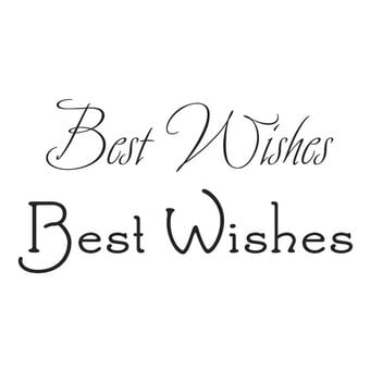 Best Wishes Clear Stamp Set 2 Pack
