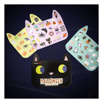Halloween Cat Sticker Book