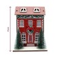 Red Wooden Christmas House 17cm  image number 3