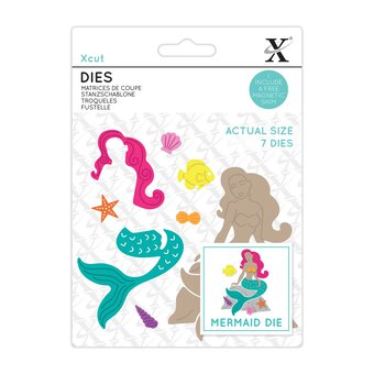 Xcut Mermaid Cutting Die Set 7 Pieces