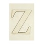 Wooden Letter Z Plaque 10cm x 15cm image number 1