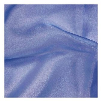 Royal Blue Crystal Organza Fabric by the Metre