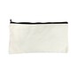 White Canvas Pouch 28cm x 14cm image number 1