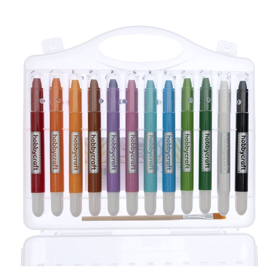 Watercolour Gel Crayons 12 Pack  image number 2