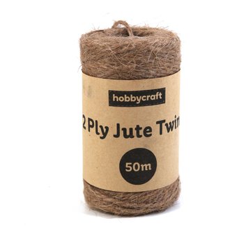 Natural Jute Twine 2 Ply 50m