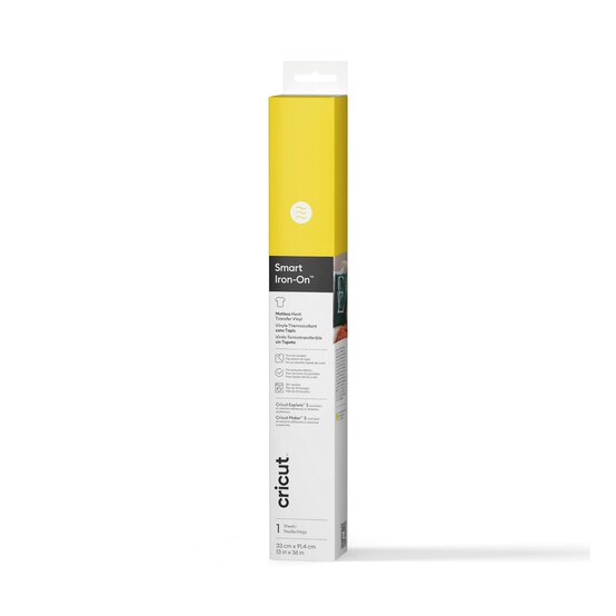 Cricut Yellow Smart Iron-On 13 x 36 Inches image number 1