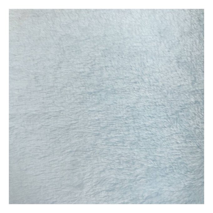Blue Cuddle Fleece Fabric by the Metre image number 1
