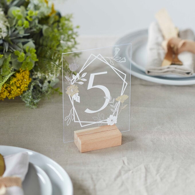 Cricut: How to Make a Floral Acrylic Wedding Sign image number 1