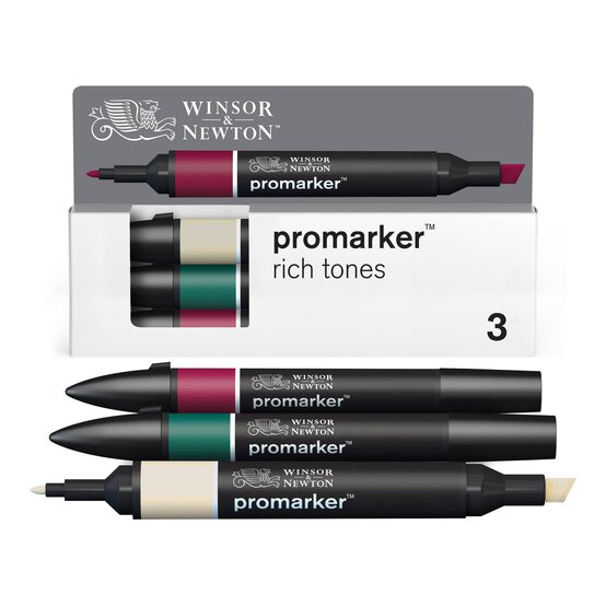 Winsor & Newton Rich Tones Promarkers 3 Pack image number 4
