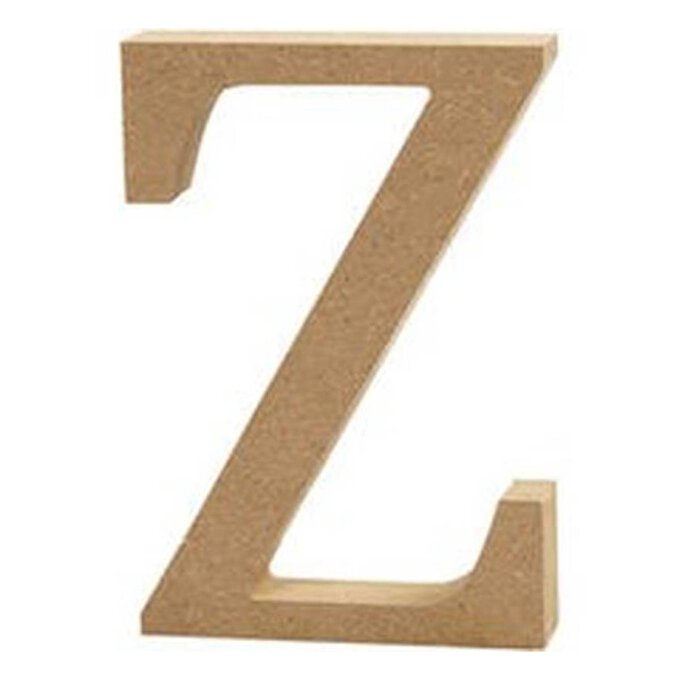 MDF Wooden Letter Z 13cm image number 1