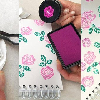 How to Make a Floral Lino Print Book Cover
